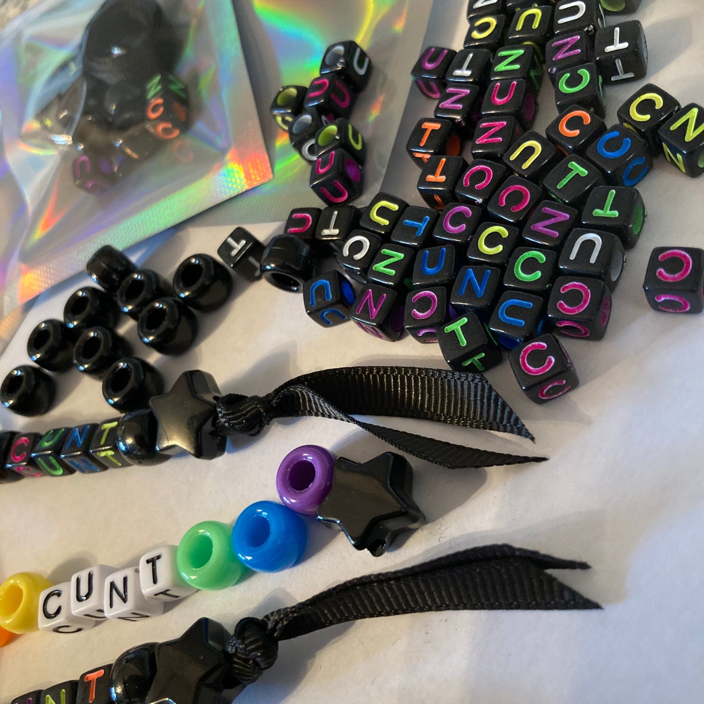 Cunt Bead Keyring Kit/Make your own